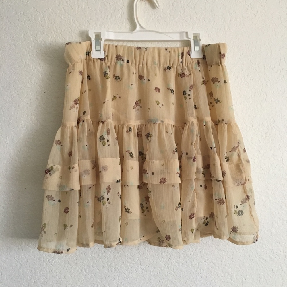 Free People Ruffle Skirt